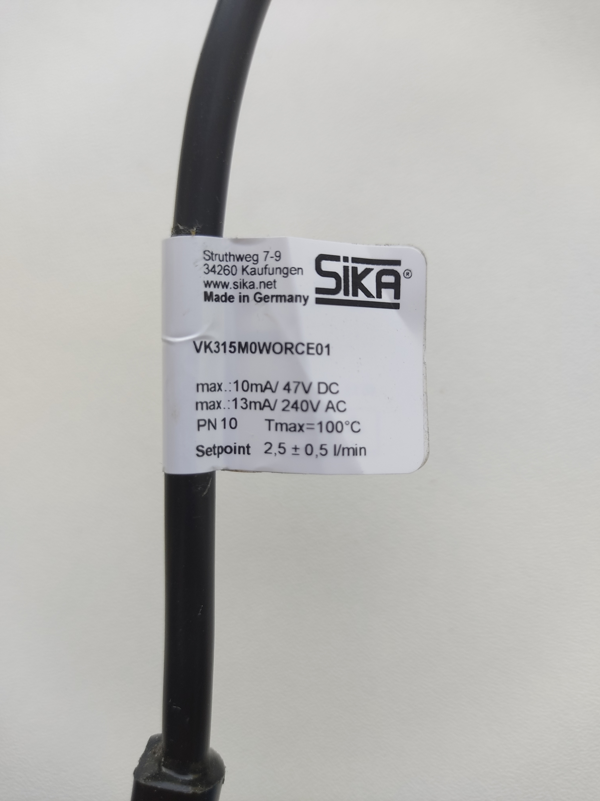 Senzor prietoku vody VK315 M